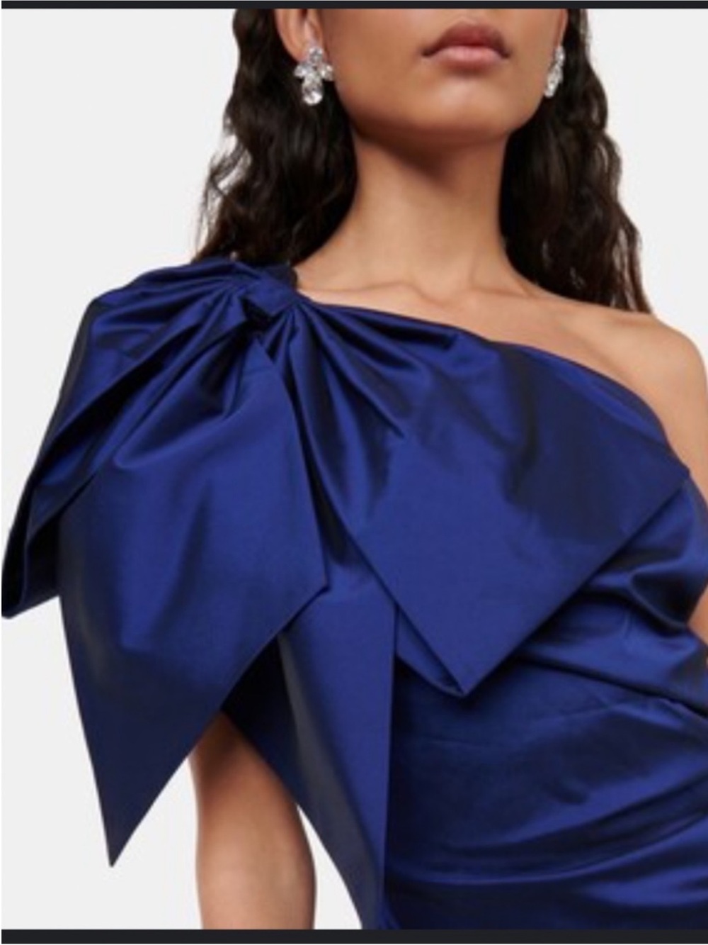 Veronica Beard Armond One-Shoulder Satin Top size 2